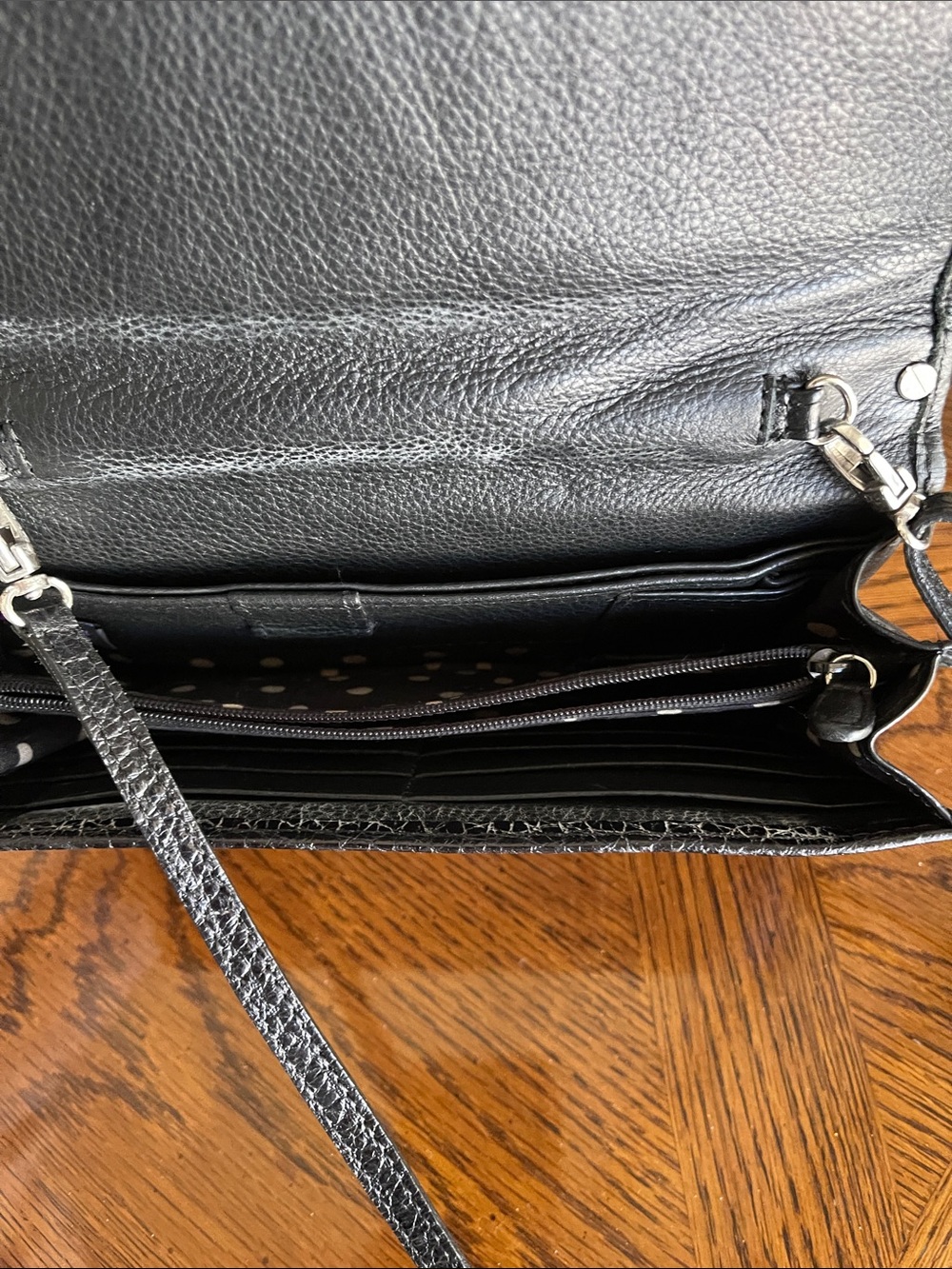 Classic Black & White Zebra Accent Crossbody Bag - Picture 4 of 4